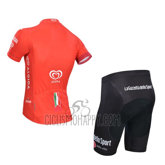 Giro D'italy Cycling Jersey Bib Short 2014 Men Short Sleeve Red